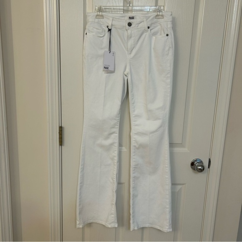 NWT PAIGE White Skyline Boot Jeans
